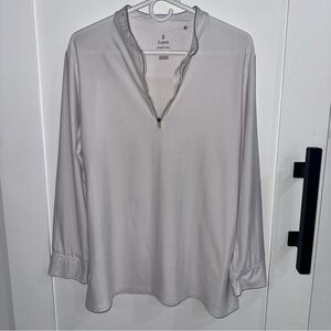 Nancy Lopez Desert Dry White 1/4 Zip Golf Pullover Shirt Women’s XL